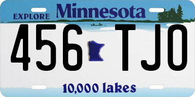 MN license plate 456TJO