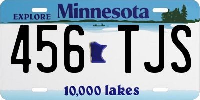 MN license plate 456TJS