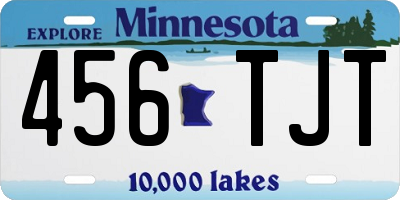 MN license plate 456TJT
