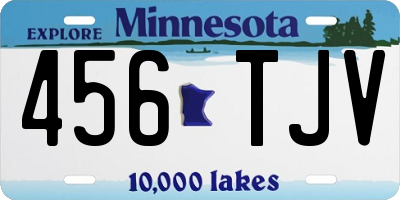 MN license plate 456TJV