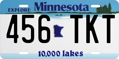 MN license plate 456TKT