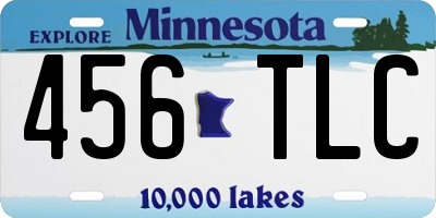 MN license plate 456TLC