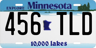MN license plate 456TLD