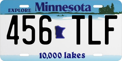 MN license plate 456TLF