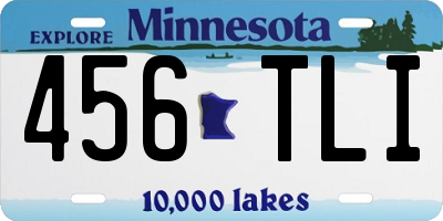 MN license plate 456TLI