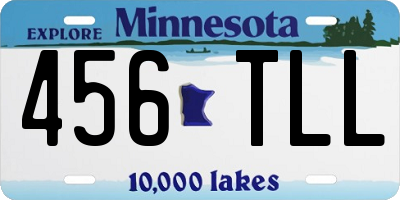 MN license plate 456TLL