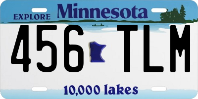 MN license plate 456TLM