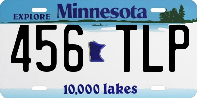MN license plate 456TLP
