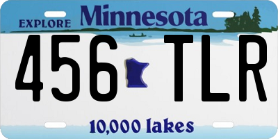 MN license plate 456TLR