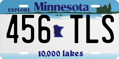 MN license plate 456TLS