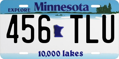 MN license plate 456TLU
