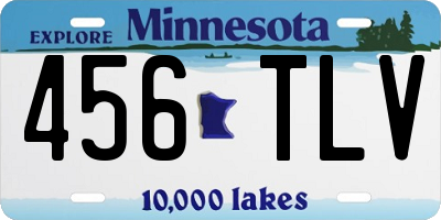 MN license plate 456TLV