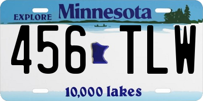 MN license plate 456TLW
