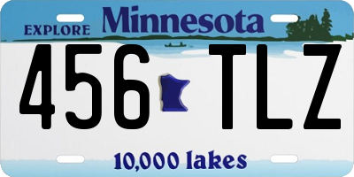 MN license plate 456TLZ