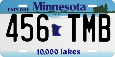 MN license plate 456TMB