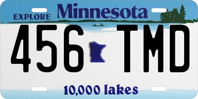 MN license plate 456TMD