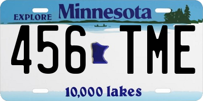MN license plate 456TME