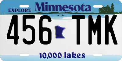 MN license plate 456TMK
