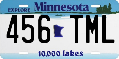 MN license plate 456TML