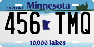 MN license plate 456TMQ