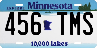 MN license plate 456TMS