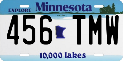 MN license plate 456TMW