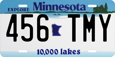 MN license plate 456TMY