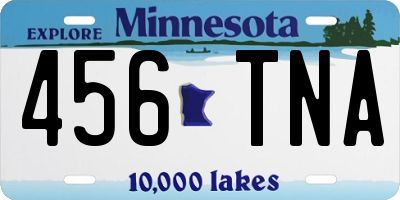 MN license plate 456TNA