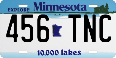 MN license plate 456TNC