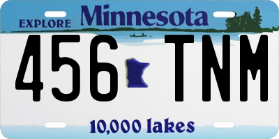 MN license plate 456TNM