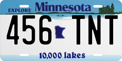 MN license plate 456TNT