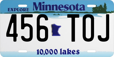 MN license plate 456TOJ
