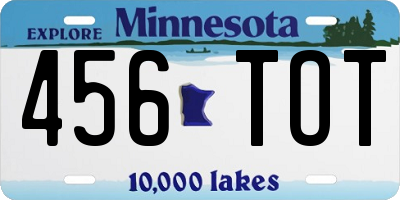 MN license plate 456TOT