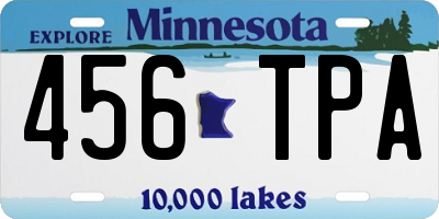 MN license plate 456TPA