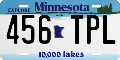 MN license plate 456TPL