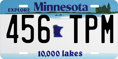 MN license plate 456TPM