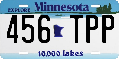 MN license plate 456TPP