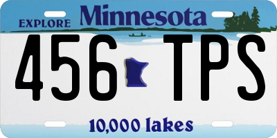 MN license plate 456TPS