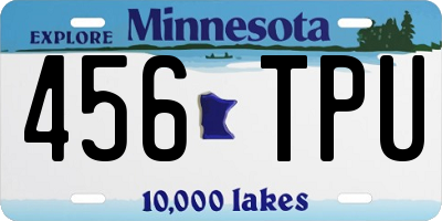 MN license plate 456TPU