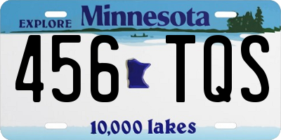 MN license plate 456TQS