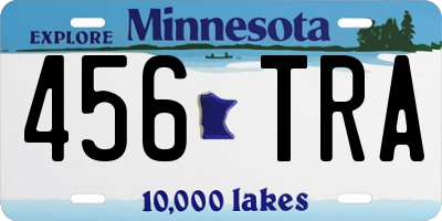 MN license plate 456TRA