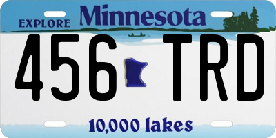 MN license plate 456TRD