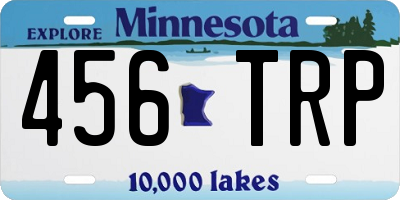 MN license plate 456TRP