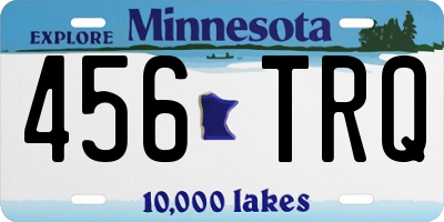 MN license plate 456TRQ