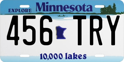 MN license plate 456TRY