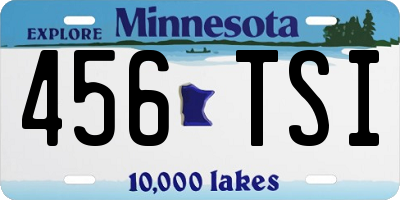 MN license plate 456TSI