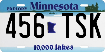 MN license plate 456TSK