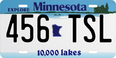 MN license plate 456TSL
