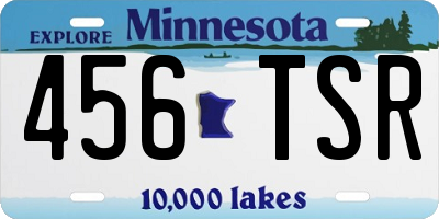 MN license plate 456TSR