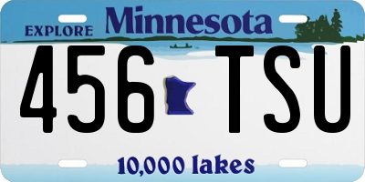 MN license plate 456TSU